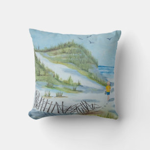 Beach Boy in Watercolor Kissen