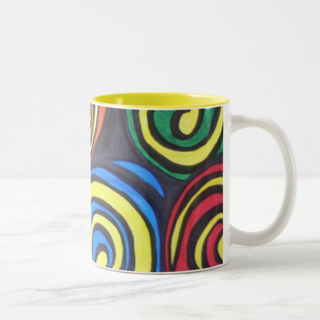 Beach Boys Wirbel Zweifarbige Tasse (Rechts)