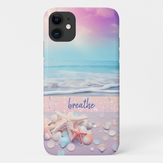 Beach Breathe Affirmation Case-Mate iPhone Hülle (Rückseite)