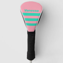 Beach Breeze Nostalgic Across Striping with Name Golf Headcover