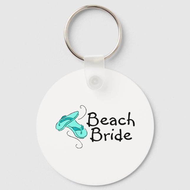 Beach Bride (Beach Wedding) Schlüsselanhänger (Vorderseite)