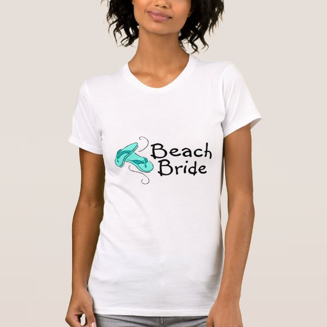 Beach Bride (Beach Wedding) T-Shirt (Vorderseite)