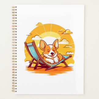 Beach Buddies: Corgi-licious Naptime Planer