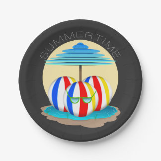 Beach Buddies schlagen die Hitze: Sun's Out, Fins Pappteller