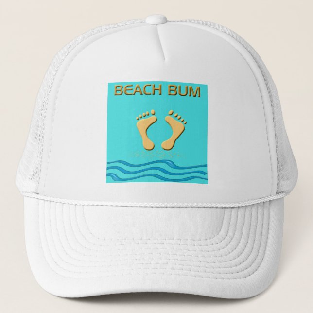 Beach Bum Baseball Cap / Trucker Hat Truckerkappe (Vorderseite)