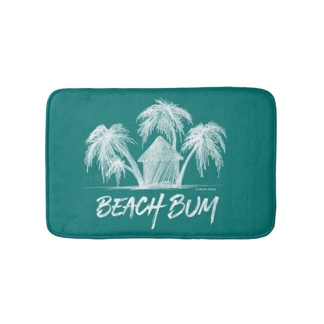 Beach Bum Bathroom Mat Badematte (Vorderseite)