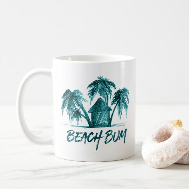 Beach Bum Coffee Mug Kaffeetasse (Mit Donut)