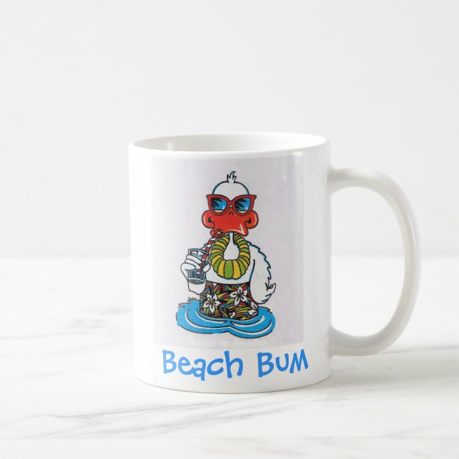 Beach Bum Duck Kaffeetasse (Rechts)