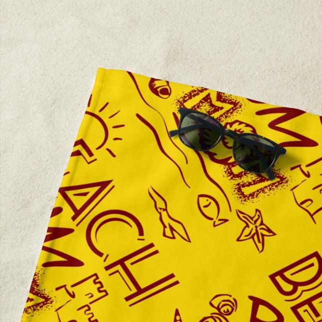 Beach Bum Mama/Mum Strandtuch (Beispiel)