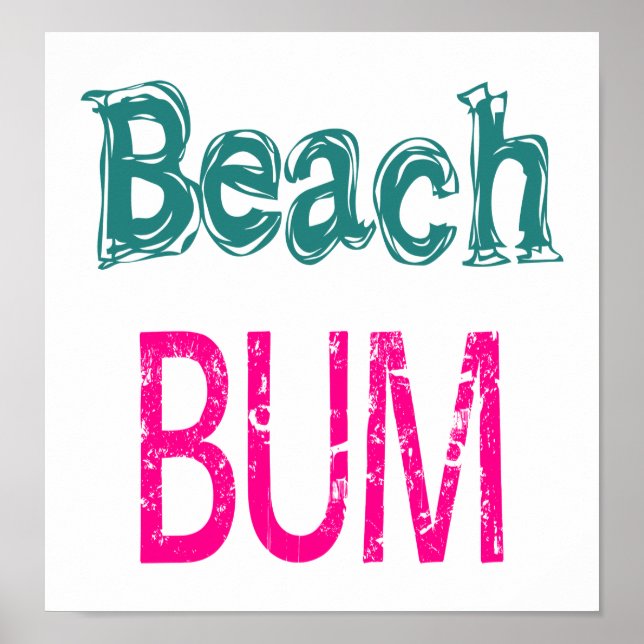 Beach Bum Poster (Vorne)