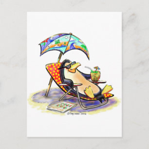 Beach Bum Postkarte