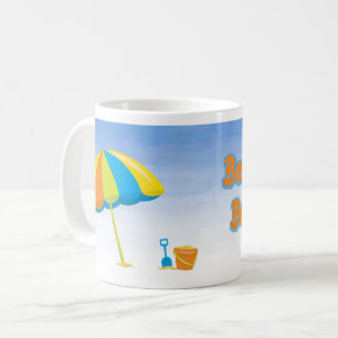 Beach Bum Seashore Scene Kaffeetasse