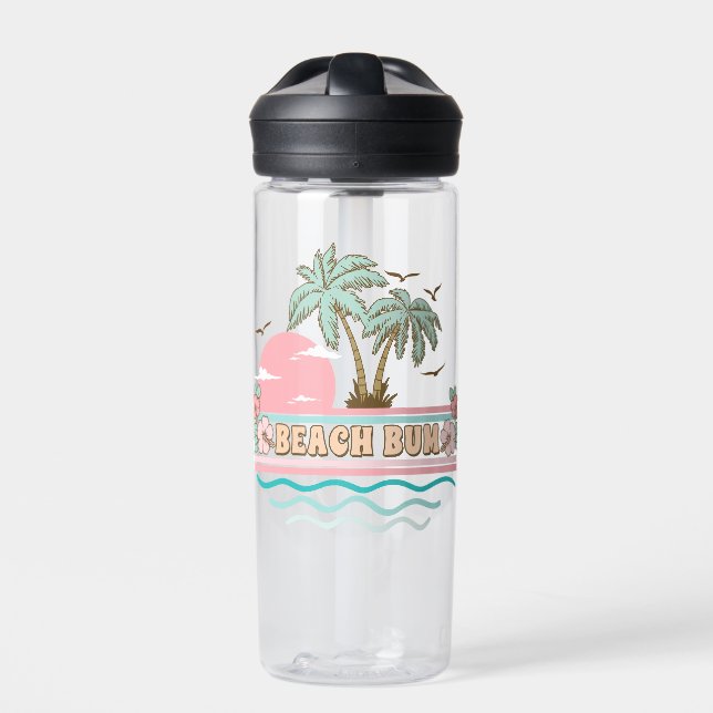Beach Bum Summer Fun Tropical Beach Life Trinkflasche (Vorderseite)