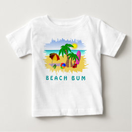 Beach Bum Sun Sea und Surfspass Farbiges Baby T-Sh T-shirt