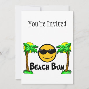 Beach Bum Sunshine & Palm Trees Einladung
