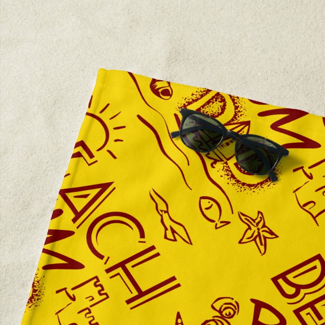 Beach Bum Vater Strandtuch (Beispiel)