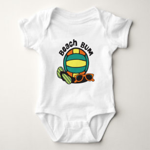 Beach Bum Volleyball Baby Strampler