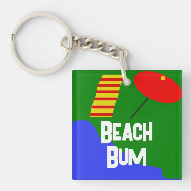 "Beach Bums United" - Acrylischer Schlüsselanhänge Schlüsselanhänger (Vorderseite)