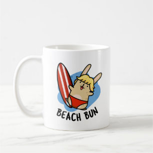 Beach Bun Funny Bunny Pun Kaffeetasse
