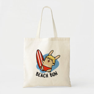 Beach Bun Funny Bunny Puns Tragetasche