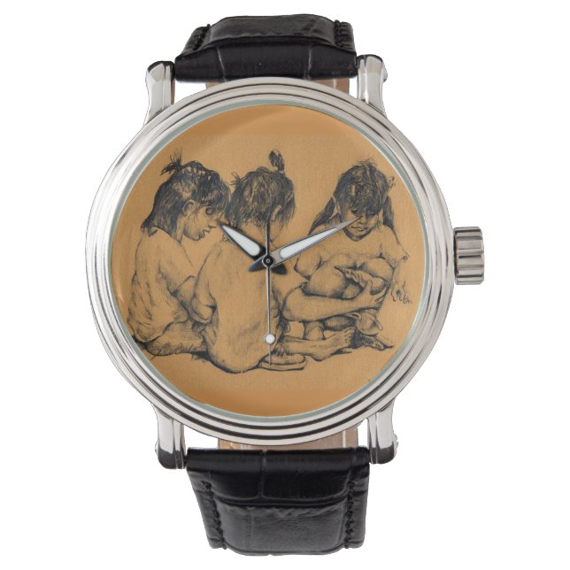 Beach Bunnies Armbanduhr (Vorderseite)