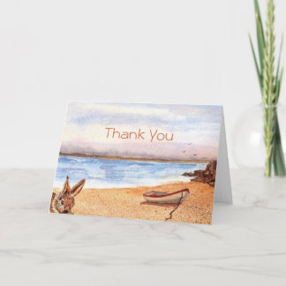 'Beach Bunny (Danke)' Card Dankeskarte