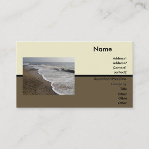 Beach Business Card Visitenkarte