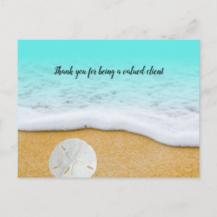 Beach Business Vielen Dank Werbung Postkarte