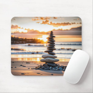Beach Cairn Mousepad