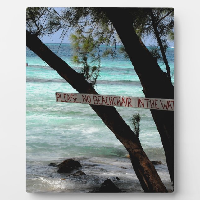 Beach Chairs Rum Point Grand Cayman Fotoplatte (Vorderseite)