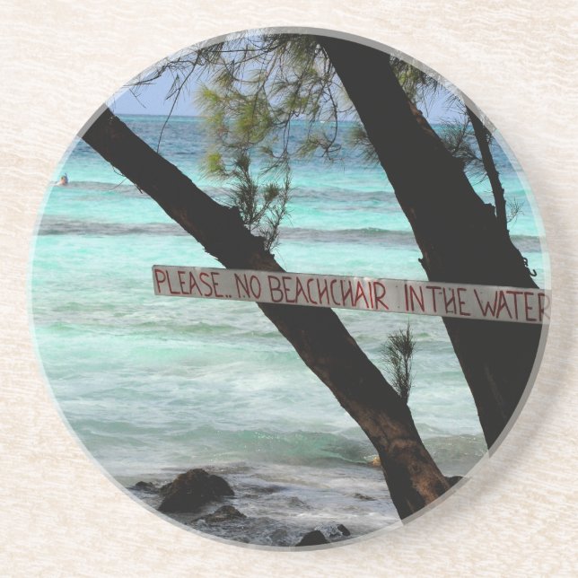 Beach Chairs Rum Point Grand Cayman Getränkeuntersetzer (Vorne)