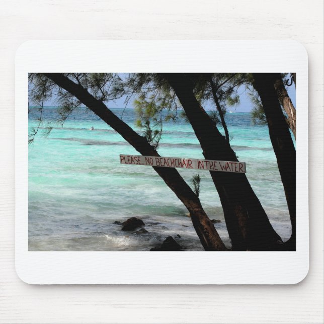 Beach Chairs Rum Point Grand Cayman Mousepad (Vorne)