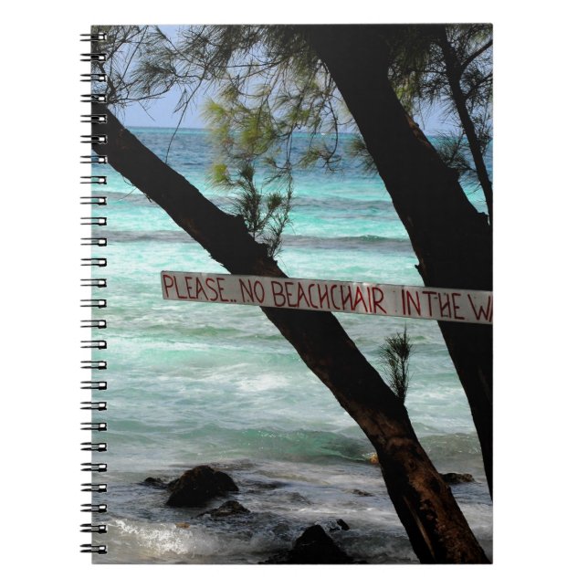 Beach Chairs Rum Point Grand Cayman Notizblock (Vorderseite)