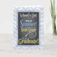 Beach Chalkboard 2025 Sechster Abschluss