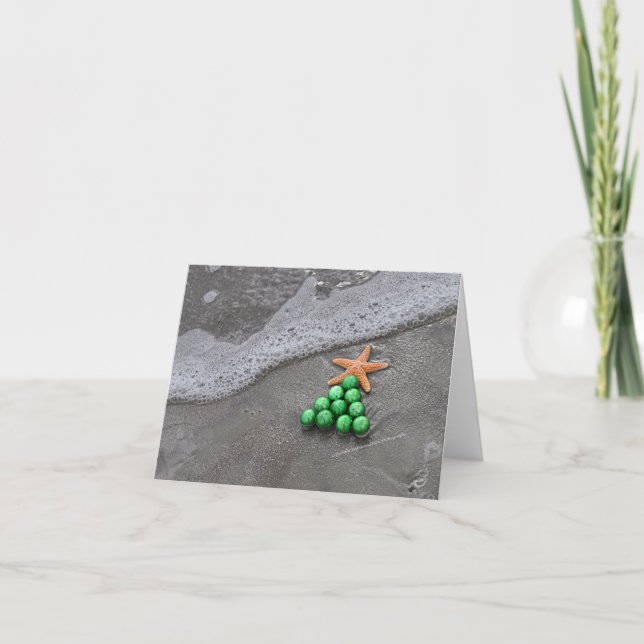 Beach Chic Notecard Feiertagskarte (Vorderseite)