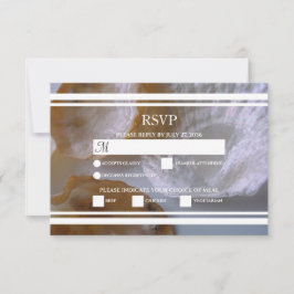Beach Clams Wedding RSVP Cards Karte