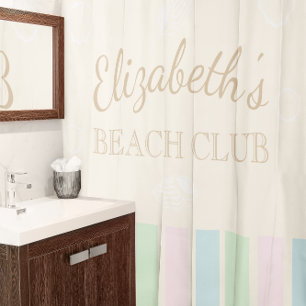 Beach Club Birthday Duschvorhang