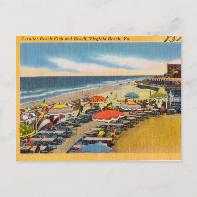 Beach Club, Virginia Beach, Va Postkarte (Vorderseite)