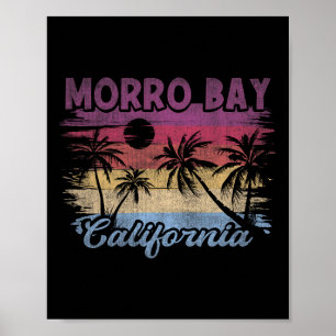 Beach Coastal City Vacation Souvenir Morro Bay Poster