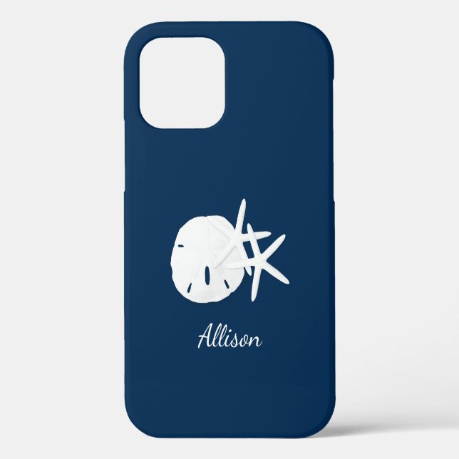 Beach Coastal Navy Blue Case-Mate iPhone Hülle (Rückseite)