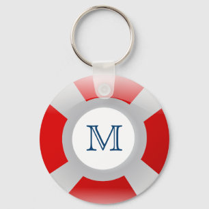 Beach Collection: Lifesaver Monogram Schlüsselanhänger