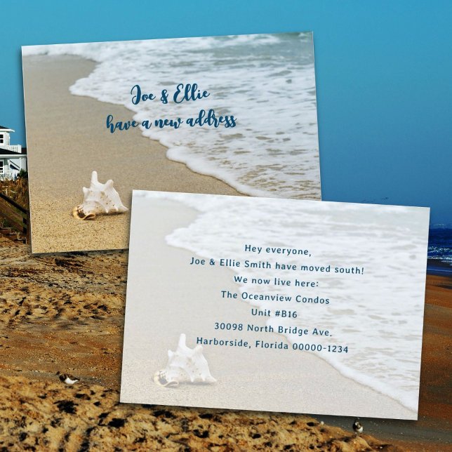 Beach Conch Muschel Ankündigung neuer Adresse (Von Creator hochgeladen)