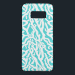 Beach Coral Reef Muster Nautical White Blue Case-Mate Samsung Galaxy S8 Hülle<br><div class="desc">Dieses hübsche Meer/Strand-inspiriert, sich wiederholende nautische Muster sieht aus wie ein ausgeklügeltes Korallenriff in Weiß auf einem Strand - blau Hintergrund. Das originelle, elegante Design der Korallenriffe ist in einem Schablonenlook gehalten. Die Farbe Blau erinnert an helle, klare tropische Meere. Dieses einfache, moderne Design ist perfekt für ein Küsten-/Strandhaus-Thema. "Anpassen",...</div>