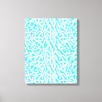 Beach Coral Reef Muster Nautical White Blue