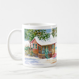 Beach Cottage Brown Fort Myers Beach Mug