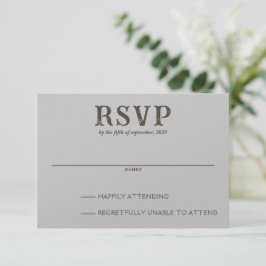 Beach Couple RSVP Karte
