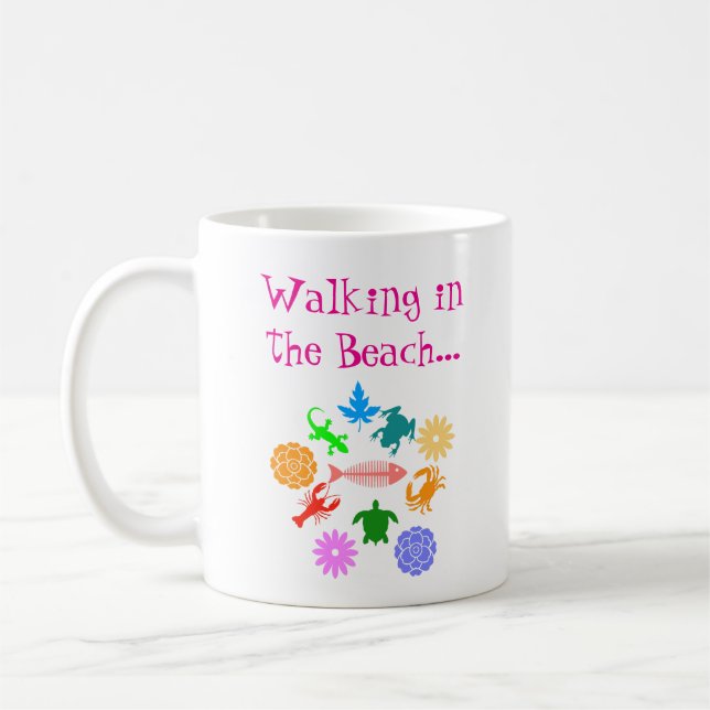 Beach Creatures Kaffeetasse (Links)