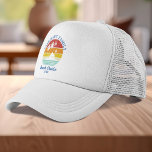 Beach Cruise Family Wiedersehen Matching Retro Truckerkappe<br><div class="desc">Auf einer Kreuzfahrt mit der Familie? Passen Sie diese Retrodesigns für die ganze Familie an, indem Sie Ihren Familiennamen, Ihren eigenen Text und das Jahr des Abenteuers hinzufügen. Ich hoffe, es geht nicht nur um das coole Design, das Sie in den Augen haben, sondern auch darum, dass Sie es nie...</div>