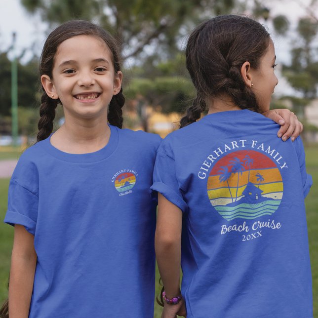Beach Cruise Family Wiedersehen - Personalisiert T-Shirt (Von Creator hochgeladen)