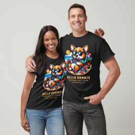Beach Cruise Funny Corgi Summer Family Wiedersehen T-Shirt